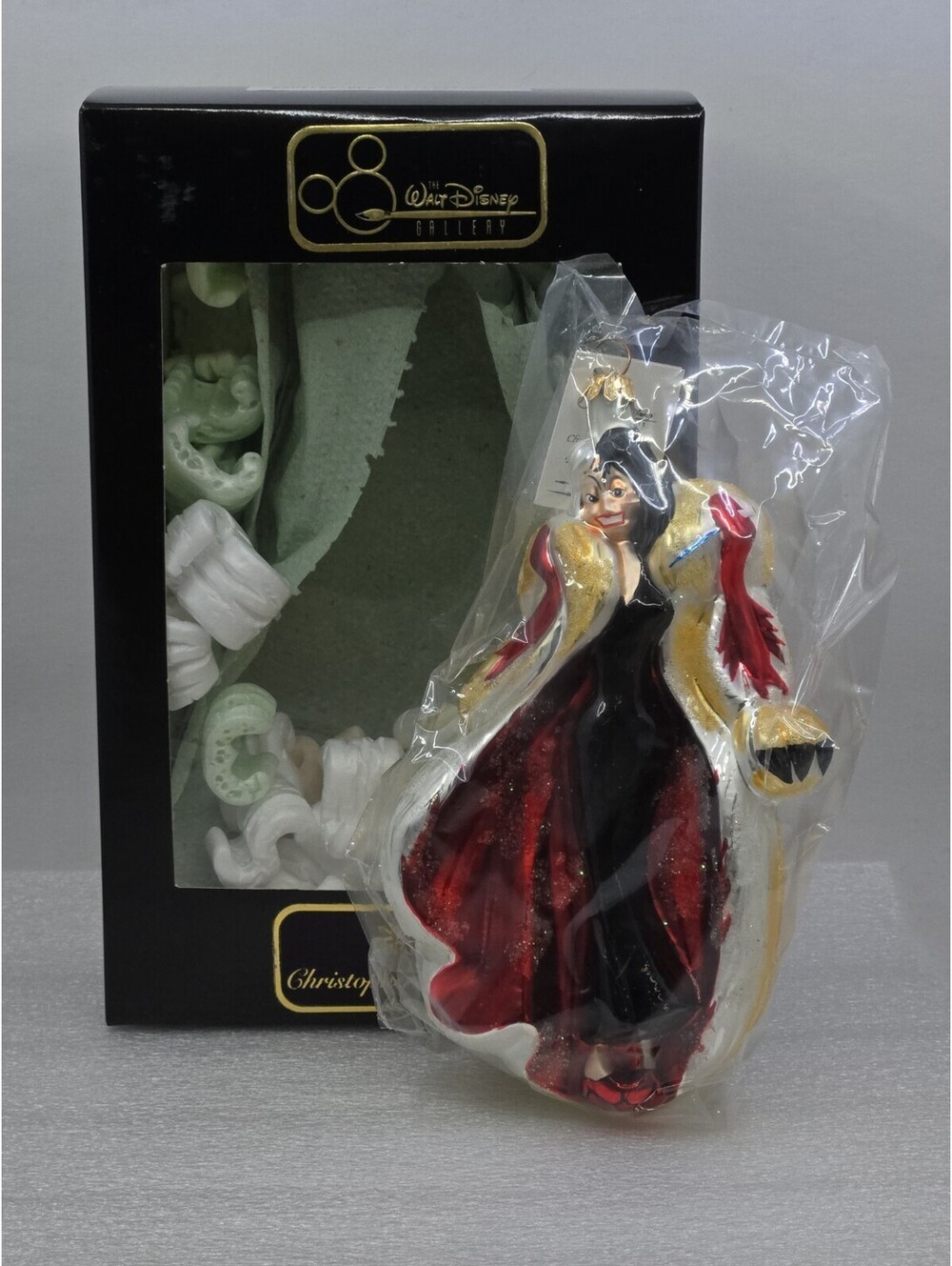 NEW Christopher Radko Cruella De Vil Disney Gallery Ornament 1996 LE 564/10000